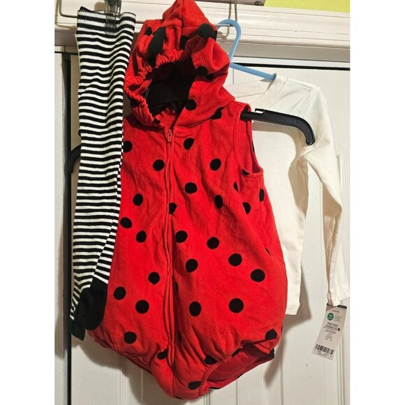 Carter's Other - Carter's Ladybug Costume 24M Bubble Tunic Long Sleeve Tee Leggings Halloween NEW